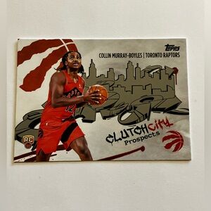 Topps Collin Murray Boyles Clutch City Prospects Toronto Raptors Card CC-9